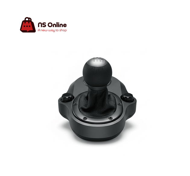 Logitech G Driving Force Shifter | 6-Speed Real-Gear Shifting | Push-Down Reverse | Premium Leather & Steel Construction | Compatible with G29, G920 & G923 Racing Wheels | PS5, PS4, Xbox & PC