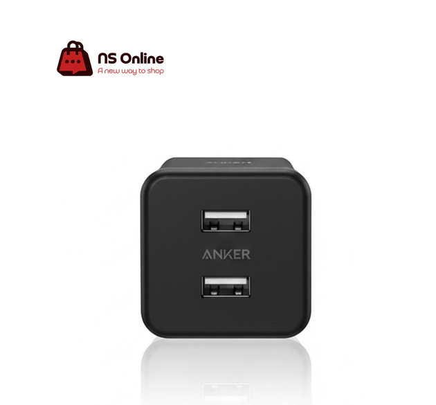 ANKER 24 W 2-PORT USB CHARGER بلك