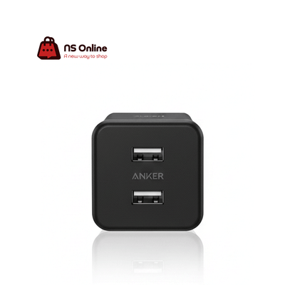 ANKER 24 W 2-PORT USB CHARGER بلك