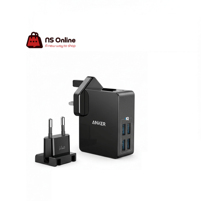 ANKER POWERPORT 4 LITE بلك