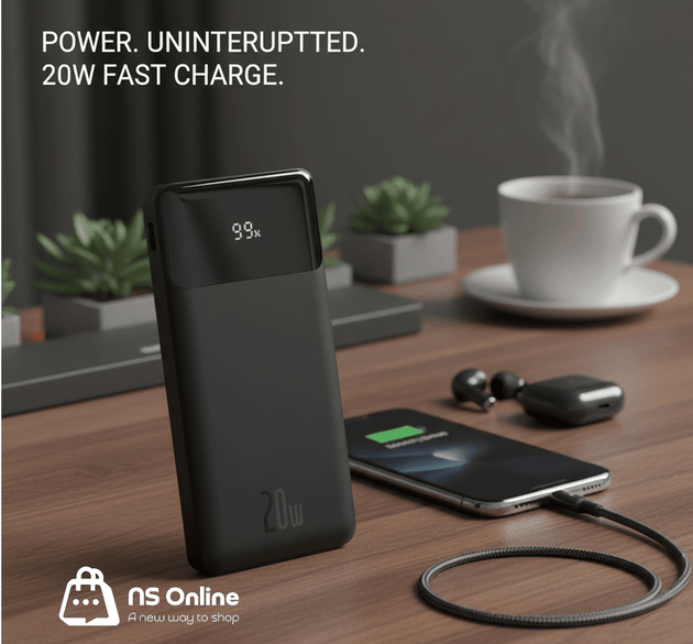 BASEUS POWER BANK 10000 DIGITAL باور بنك