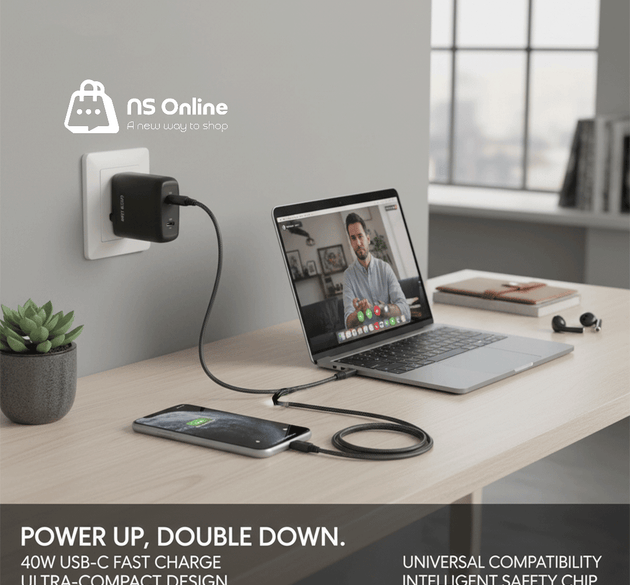 GREEN DUAL PORT USB CHARGER