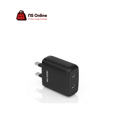 GREEN DUAL PORT USB CHARGER