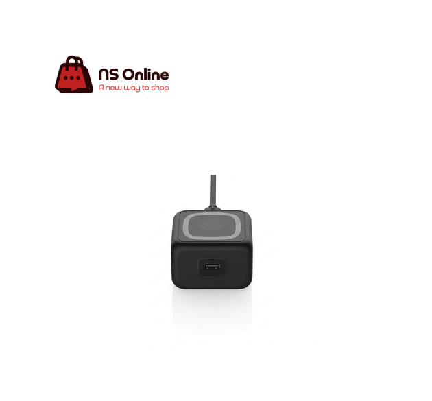 Porodo 4-in-1 Powerdock Wireless Charging Station | 15W Fast Charging | Smartwatch & Earbuds Hub | Integrated Night Lamp & 360° Viewing Angle