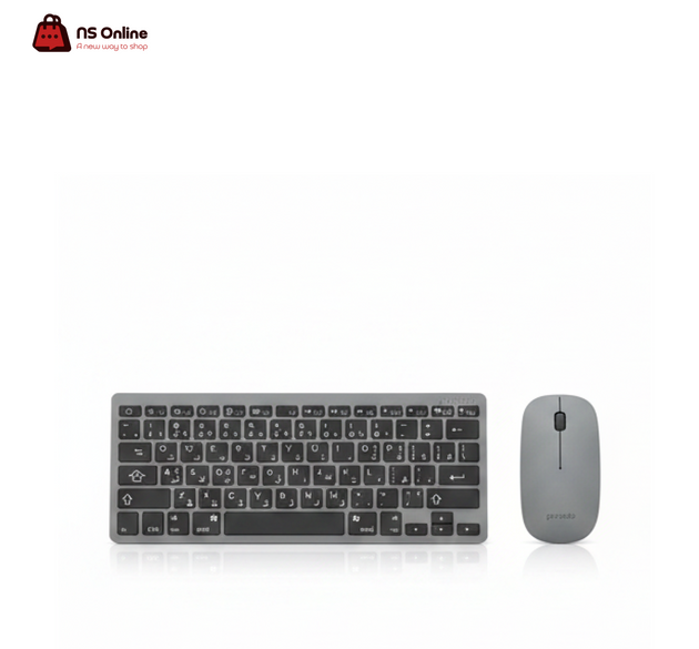Porodo Bluetooth & 2.4G Dual-Mode Keyboard and Mouse Combo | Ultra-Slim Wireless Peripheral Set | Multi-Device Pairing
