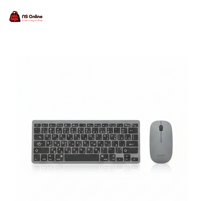 Porodo Bluetooth & 2.4G Dual-Mode Keyboard and Mouse Combo | Ultra-Slim Wireless Peripheral Set | Multi-Device Pairing