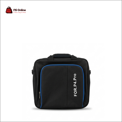 Deluxe Travel Carrying Case for PlayStation 4 | Protective Storage Shoulder Bag for PS4 Pro & PS4 Slim | Water-Resistant Gaming Console Travel Bag with Accessory Pockets