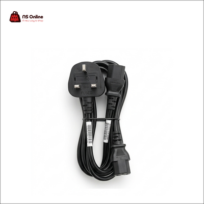 Universal Heavy-Duty AC Power Cable (UK 3-Pin Plug to IEC C13) | High-Voltage Mains Power Supply Cord for Desktop PCs, Gaming Monitors, Printers & PSU Units | Integrated Fused Safety & Durable PVC Insulation