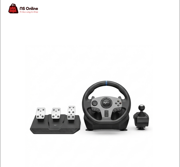 PXN V9 Gaming Racing Wheel | 270°/900° Adjustable Steering | Dual-Motor Vibration Feedback | 3-Pedal Unit & Dedicated 6-Speed Shifter Bundle | Compatible with PC, PS4, PS3, Xbox Series X|S, Xbox One & Nintendo Switch