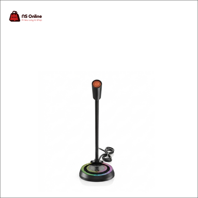 Meetion MC14 RGB Gaming Microphone | Studio-Grade Condenser USB Desk Microphone with Precision Adjustable Gooseneck, Instant Mute Button & Volume Control Dial for Streaming, Podcasting, and Gaming Chat