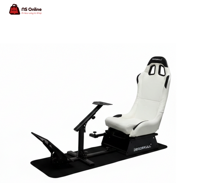 Deadskull Racing Simulator Cockpit | Professional Playseat with Adjustable Racing Seat | Full Steel Frame Mount for Steering Wheels, Pedals & Shifters