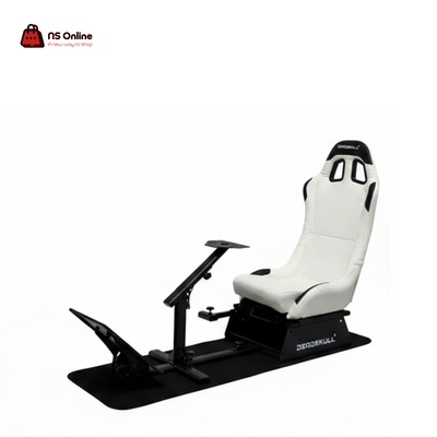Deadskull Racing Simulator Cockpit | Professional Playseat with Adjustable Racing Seat | Full Steel Frame Mount for Steering Wheels, Pedals & Shifters