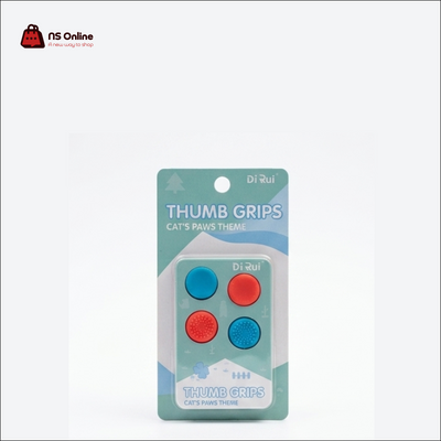 Di Rui 4-Pack Premium Silicone Thumb Grips for Nintendo Switch & OLED Joy-Con | Cat's Paws Theme Custom Analog Stick Caps | 2-in-1 Tall Ergonomic Height Boosters & Textured Non-Slip Performance Covers