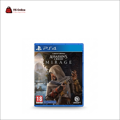 Assassin's Creed Mirage PS4 Game | Physical Disc Edition for PlayStation 4 | Action-Adventure RPG by Ubisoft featuring Basim in 9th-Century Baghdad
