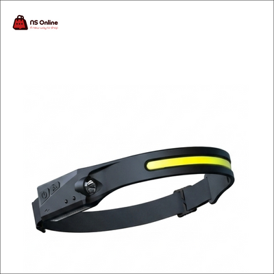 Porodo Lifestyle Rechargeable Motion Sensor LED Headlamp | Dual-Beam Headlight with Ultra-Bright Spot & Wide-Angle Flood Light, Touchless Wave Sensor Control & USB-C Charging for Camping, Hiking & Outdoor Night Work