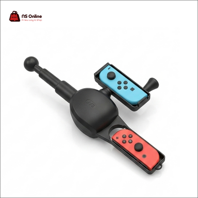 Universal 2-in-1 Rotatable Fishing Rod Attachment for Nintendo Switch & OLED Joy-Con | Immersive Reel Simulation Grip Handle for Legendary Fishing: Nintendo Switch Edition & Ace Angler