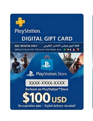 PlayStation Store Gift Card $100 – Digital Code | Instant Delivery via WhatsApp & Email | PSN Wallet Top-Up (GCC)