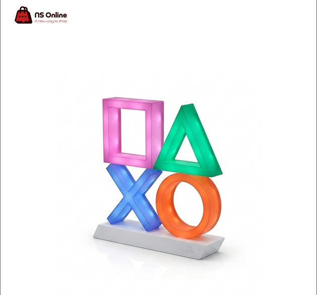 PlayStation Icons Light XL | Multicolor LED Gaming Desk Lamp & Room Decor