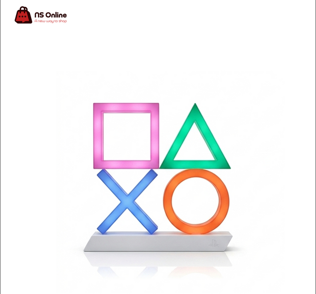 PlayStation Icons Light XL | Multicolor LED Gaming Desk Lamp & Room Decor