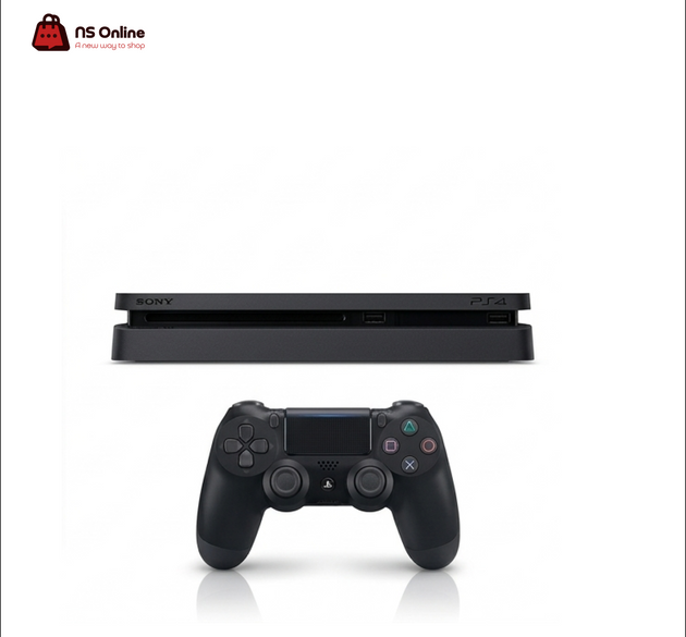 Sony PlayStation 4 Slim Console (Open Box) | Premium Matte Black Edition | DualShock 4 Wireless Controller | High Dynamic Range (HDR) Gaming | Sleek & Lightweight Home Entertainment System
