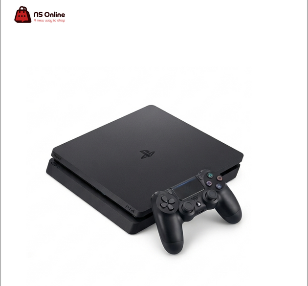 Sony PlayStation 4 Slim Console (Open Box) | Premium Matte Black Edition | DualShock 4 Wireless Controller | High Dynamic Range (HDR) Gaming | Sleek & Lightweight Home Entertainment System