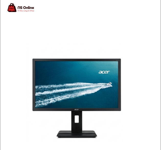 Acer 24-Inch Professional Full HD Monitor | 1080p Business & Gaming Display | Ergonomic Height-Adjustable Stand with Cable Management | EyeProtect Blue Light Filter & Flicker-Less Technology | Matte Black Office Desk Monitor