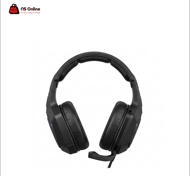 Onikuma K10 Pro Gaming Headset | Over-Ear Wired Headphones with Noise-Canceling Microphone | Dynamic Matrix RGB LED Lighting | Premium Ergonomic Memory Foam Cushions | Universal 3.5mm Interface for PS5, Xbox Series X|S, PC & Mobile
