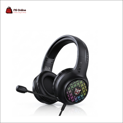 Onikuma X7 Pro Wired Gaming Headset | 40mm Precision Drivers for Immersive Surround Audio | Noise-Cancelling Microphone Comms | Vibrant RGB Grid Lighting | Reinforced Steel Slider Headband | Multi-Platform Gaming Headset