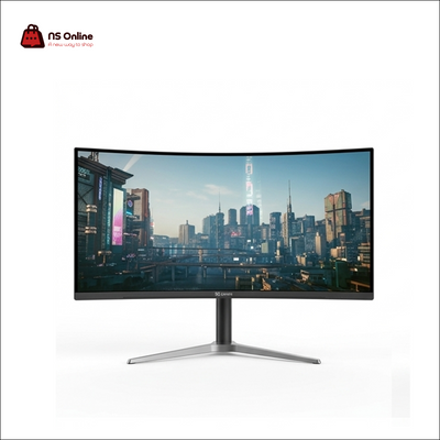 NS Gamer 34-Inch Curved Ultrawide Gaming Monitor | WQHD Panoramic Display | High Refresh Rate & Low Response Time | Bezel-Less Design with Premium V-Shaped Stand | Immersive PC Gaming & Productivity Display