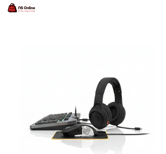 Deadskull C660 4-in-1 PC Gaming Combo | RGB Metal Mechanical-Feel Keyboard | 7200 DPI RGB Gaming Mouse | LED Surround Sound Headphones