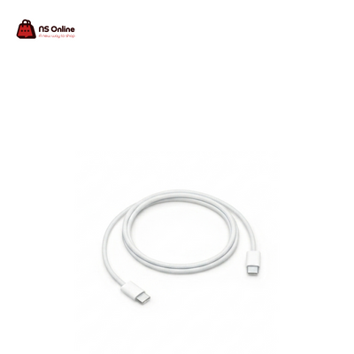 كابل شحن Apple 60W USB-C إلى USB-C مجدول مع دبوس إخراج شريحة SIM | كابل بيانات مجدول للشحن السريع لهواتف iPhone و iPad Pro و MacBook (أبيض)