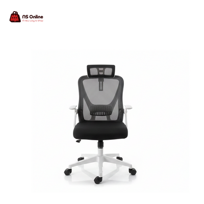 Deadskull Ergonomic Mesh Office & Gaming Chair | Breathable High-Back Design | Adjustable Lumbar Support & Headrest | Flip-Up Armrests & High-Density Cushion