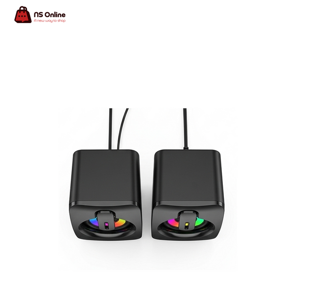 Porodo Gaming Stereo Speakers – Volume Knob – Black