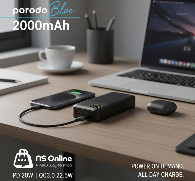 PORODO BLUE 2000MAH POWERBANK