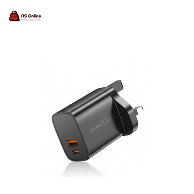 PORODO CHARGER Black Usb + C