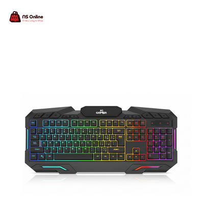 NS GAMER STRIX RGB Gaming Keyboard (NS030) | Full Anti-Ghosting & Laser-Engraved Keys | 50 Million Click Lifespan