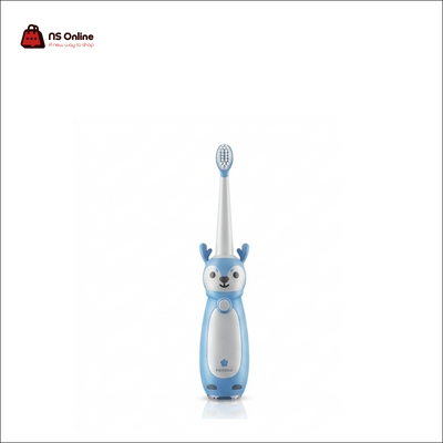 Porodo Lifestyle Kids Sonic Electric Toothbrush | Fun Cartoon Deer Rechargeable Toothbrush for Children | Ultra-Soft Bristles, Gentle Sonic Vibrations, Waterproof Smart Dental Care Brush with Easy Grip Design