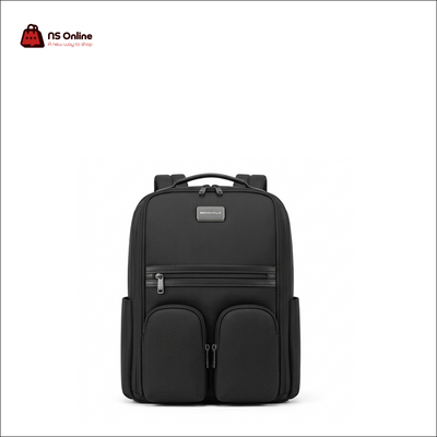 Deadskull KB-023-4 Premium Multi-Pocket Tech Backpack | Heavy-Duty Water-Resistant Ballistic Nylon Laptop & Console Bag | Professional Commuter Pack with Dual Front Pod Compartments & Leather Accents