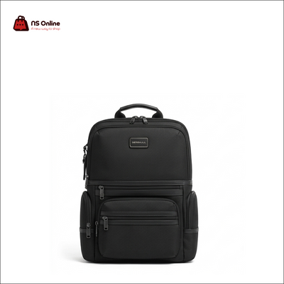 Deadskull KB-023-14 Premium Polyester Tech Backpack | Water-Resistant Multi-Compartment Laptop & Console Bag | Professional Commuter Pack with Symmetrical Side Pockets & Matte Leather Accent Strips