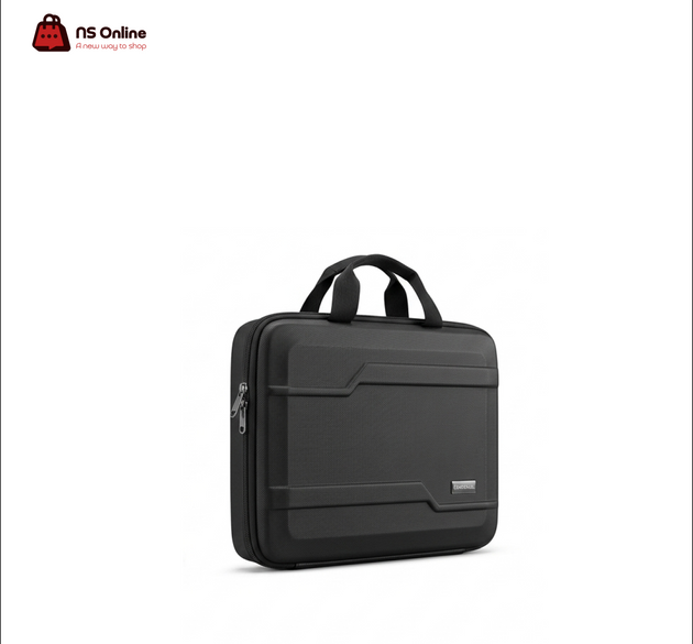 Deadskull GP-023257 14-Inch Hard Shell Tech Briefcase | Premium Shockproof Matte Armor Laptop & Tablet Attache Case | Water-Resistant Slim Organizer Protective Carrying Bag with Reinforced Top Handle