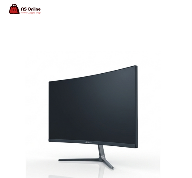 Sansui ES-G24C1 24-Inch Curved Gaming Monitor | Full HD 1080p Resolution | Blistering 200Hz Refresh Rate | Immersive Frameless Design & Sleek Metallic V-Stand