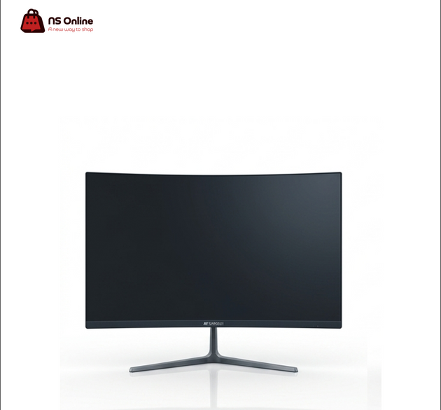 Sansui ES-G24C1 24-Inch Curved Gaming Monitor | Full HD 1080p Resolution | Blistering 200Hz Refresh Rate | Immersive Frameless Design & Sleek Metallic V-Stand