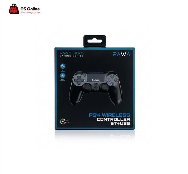 Pawa Premium Wireless Controller for PS4 | High-Performance Bluetooth Gamepad for PlayStation 4 | Ergonomic Dual-Shock Gaming Controller with Touchpad & Responsive Analog Sticks