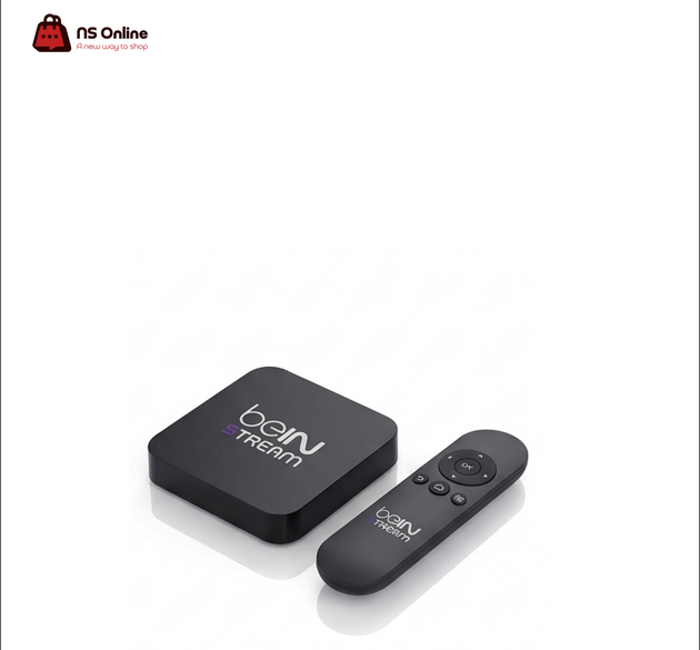 beIN STREAM 4K Ultra HD Media Player & Smart TV Streaming Box | IPTV Receiver with Dedicated Bluetooth Remote Control for Live Sports, Movies & On-Demand Entertainment (Matte Black)