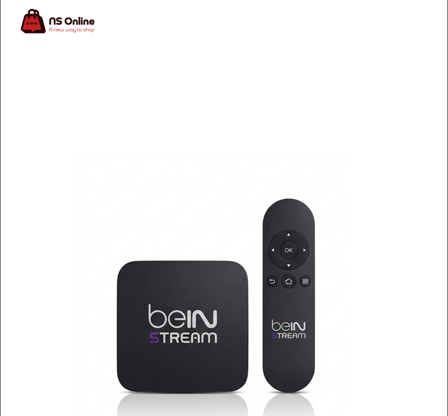 beIN STREAM 4K Ultra HD Media Player & Smart TV Streaming Box | IPTV Receiver with Dedicated Bluetooth Remote Control for Live Sports, Movies & On-Demand Entertainment (Matte Black)