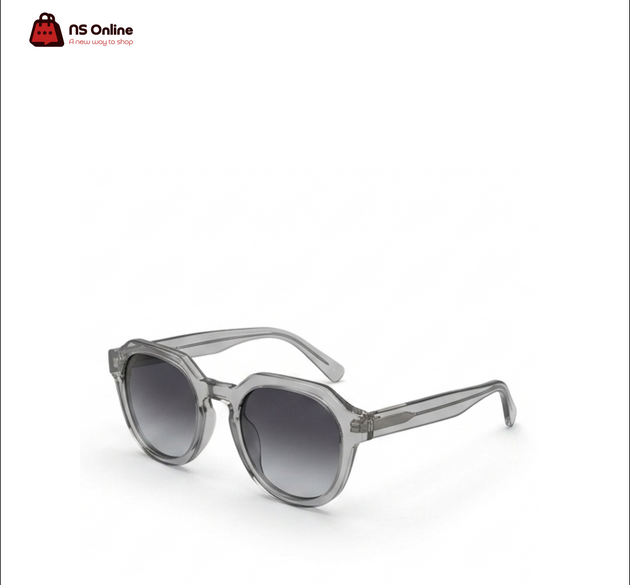 Porodo Lifestyle Montago Polarized Sunglasses | Bold Translucent Geometric Frame, Gradient UV400 Protection Lenses & Anti-Glare Unisex Eyewear for Driving, Travel & Outdoor Fashion (Translucent Smoke Gray)