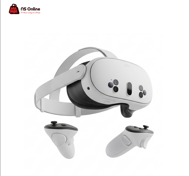 Meta Quest 3S 128GB All-In-One VR Headset | Next-Gen Mixed Reality (MR) System | Advanced Snapdragon XR2 Gen 2 Processing | High-Resolution Color Passthrough Bundle with Ergonomic Touch Plus Controllers