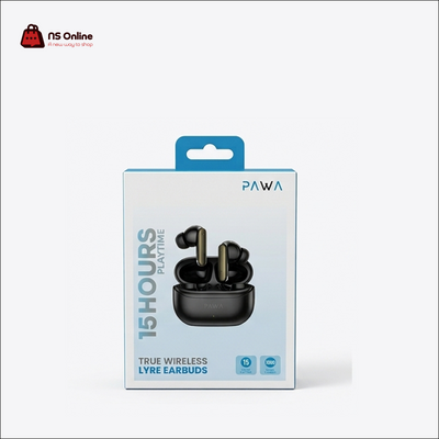 Pawa Lyre True Wireless Earbuds | Bluetooth TWS In-Ear Headphones | 15 Hours Total Playtime, Premium Compact Charging Case & Smart Touch Controls