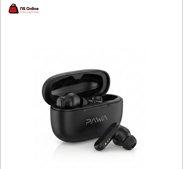 Pawa Airis True Wireless Earbuds | Bluetooth 6.0 In-Ear Headphones with 10 Hours Playtime, 250mAh Charging Case & Touch Control