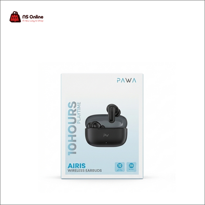 Pawa Airis True Wireless Earbuds | Bluetooth 6.0 In-Ear Headphones with 10 Hours Playtime, 250mAh Charging Case & Touch Control